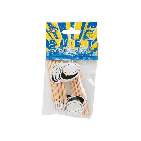 Cocktailpinnar Studentmössor - 50-pack