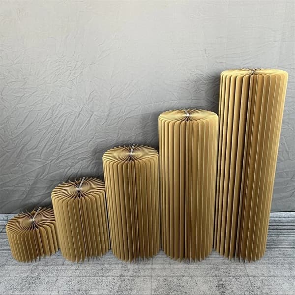 Foldbar Cylindrisk Baggrund, Multi-Størrelse Udstillingsstande, Tilpasselige Farver,H20406080100 sort