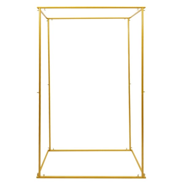 Bryllupsbue, Guldmetalramme, Robust Baggrund til Begivenheder,Højde - 184cm, Guld