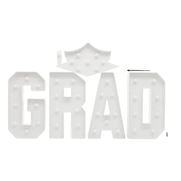 Examensljusbrev, Varmvit LED, Stående design,Ren vit