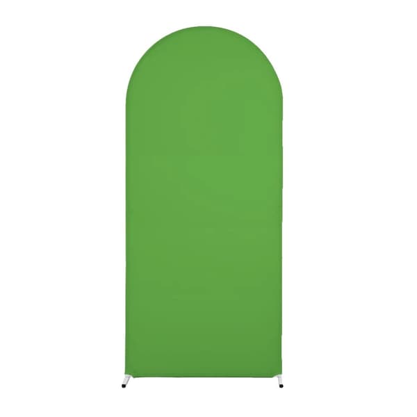 Bröllopsbågeöverdrag, elastiskt spandexmaterial, lätt att rengöra,7,2 fot, grön