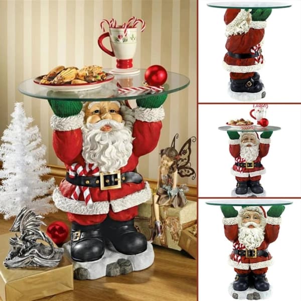 Julemandens feriebord, håndmalet ornament, fantasifuldt design,A