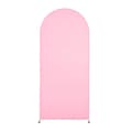 Miniatyrbillede 1 af 2: Bryllupsbue Baggrundscover, Spandex Materiale, Nem at Rengøre,Pink 1x2m, én størrelse