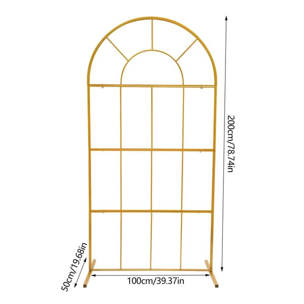 Guldmetal Bryllupsbue, Moderne Design, Fritstående Struktur,L, Guld