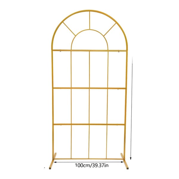 Guldmetal Bryllupsbue, Moderne Design, Fritstående Struktur,L, Guld