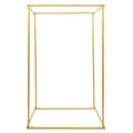 Miniatyrbillede 2 af 2: Bryllupsbue, Guldmetalramme, Robust Baggrund til Begivenheder,Højde - 184cm, Guld