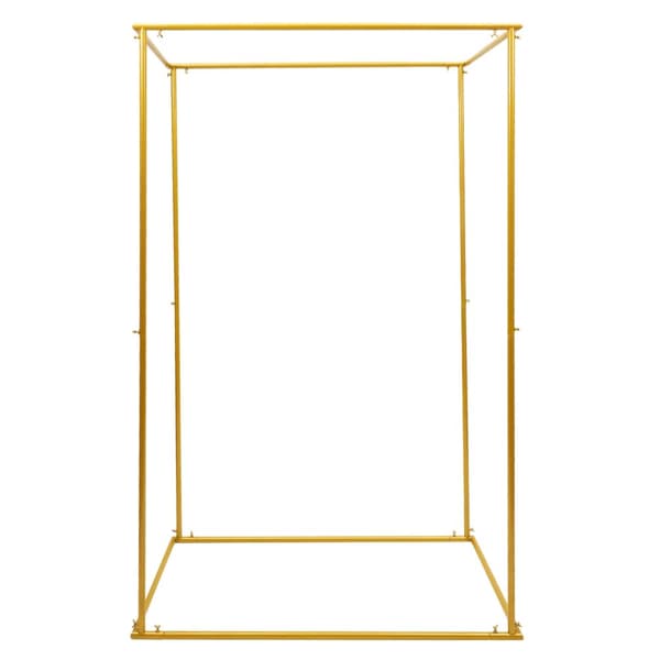 Bryllupsbue, Guldmetalramme, Robust Baggrund til Begivenheder,Højde - 184cm, Guld