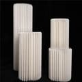 Miniatyrbillede 2 af 2: Fødselsdagsdekoration, Foldedesign, Cylindrisk form, H40 60 80 100 hvid