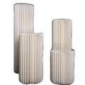 Miniatyrbillede 1 af 2: Fødselsdagsdekoration, Foldedesign, Cylindrisk form, H40 60 80 100 hvid
