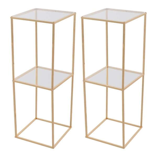 Bröllopsblomsterställ, Robust metalldesign, Elegant dekoration,M, Guld