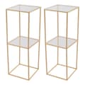 Miniatyrbild 2 av 2: Bröllopsblomsterställ, Robust metalldesign, Elegant dekoration,M, Guld