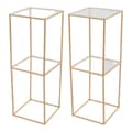 Miniatyrbild 1 av 2: Bröllopsblomsterställ, Robust metalldesign, Elegant dekoration,M, Guld