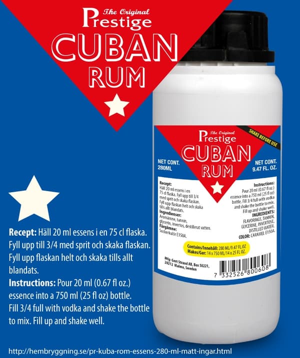PR Cuban Rum essens 280 ml