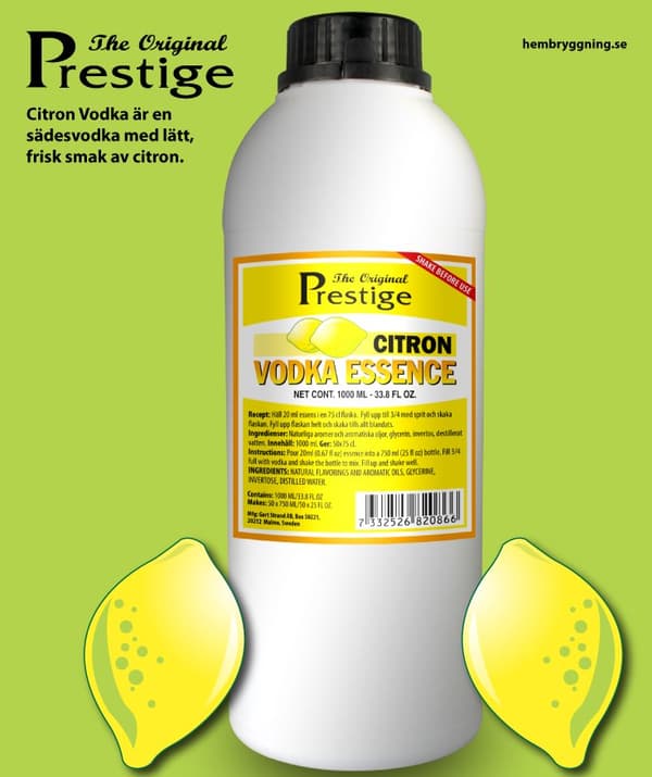 PR Citron Vodka essens 1000 ml