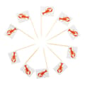 Pikkukuva 3 / 3: Tandpetare Cocktailflagga Kräfta 10-pack