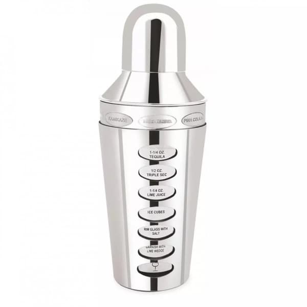 BARTENDER SHAKER MED OPSKRIFTER 600ml KINGHOFF KH-1393