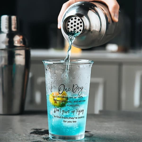 5-delars Cocktailset i Rostfritt Stål – Shaker, Sil, Rörsked, Mått & Istång, Barset för Baren