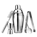 Pikkukuva 1 / 4: 5-Osainen cocktail-setti, baarisetti, shaker 700ml - Ruostumatonta terästä