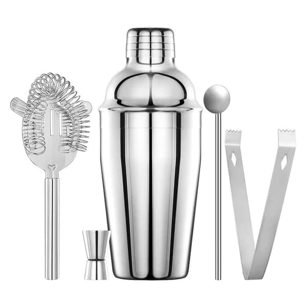 Cocktailshaker 550ml med tillbehör - Barset, Shaker - Rostfritt stål