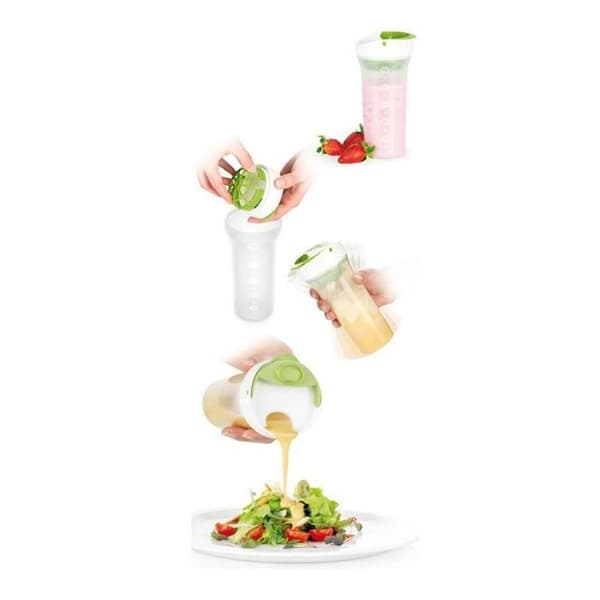Shaker vinaigrette - Ej specificerad - Flera användningsområden - 500 ml - Plast - Rosa