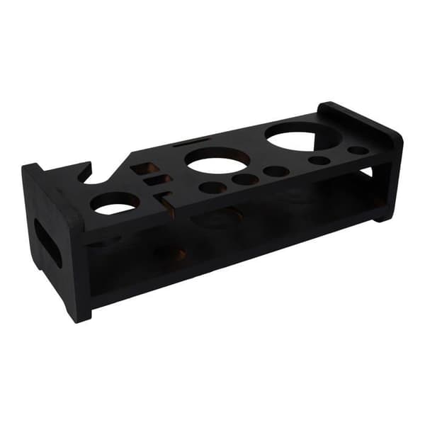 Shaker - omrörare - cocktailset Whiskey rocks Bartender Set 17 el med Black Support Shaker Silvertenn på tenn
