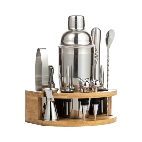 INF 10-delt cocktailshakersett - 550 ML bartendersett i rustfritt stål 0