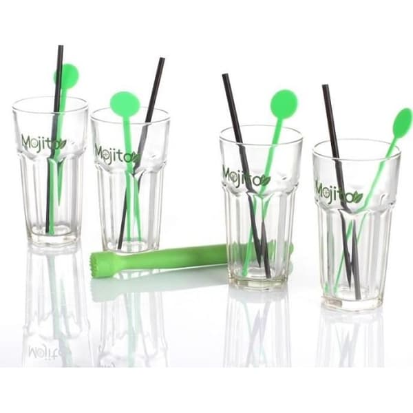 Mojito box - Komplett set - 13 delar - Glasögon, mortelstöt, hinkar, blandare
