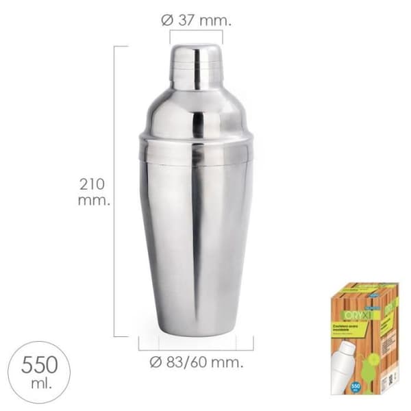 550 ml omrörare i rostfritt stål