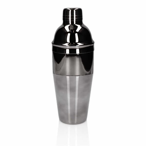 Shaker - agitator - set cocktail Whiskey rocks Barmanset 6 delar, Shaker Cobbler 750 ML Svart Glänsande