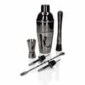 Miniatyrbild 2 av 4: Shaker - agitator - set cocktail Whiskey rocks Barmanset 6 delar, Shaker Cobbler 750 ML Svart Glänsande