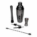 Miniatyrbild 1 av 4: Shaker - agitator - set cocktail Whiskey rocks Barmanset 6 delar, Shaker Cobbler 750 ML Svart Glänsande
