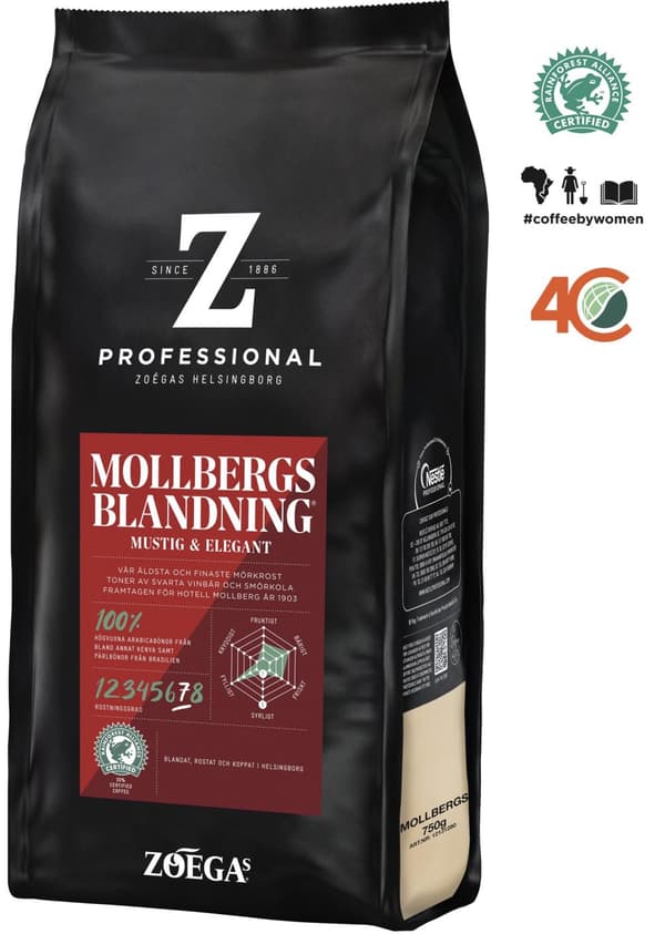Kaffe ZOÉGAS Bönor Mollbergs 750g
