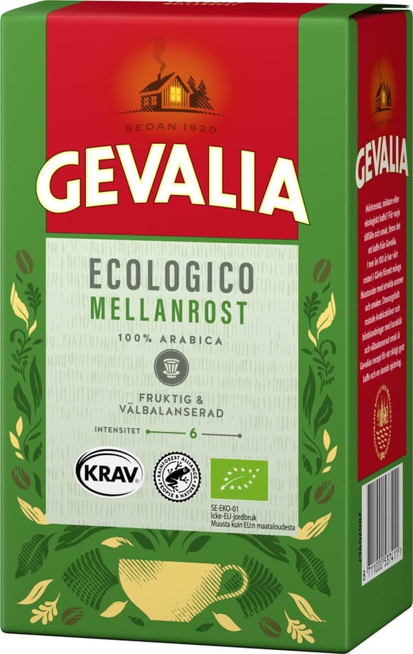 Kaffe GEVALIA Ecologico mellanrost 425g