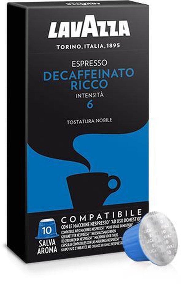 Lavazza Espresso Decaffeinato Ricco Nespresso-kompatibla koppar
