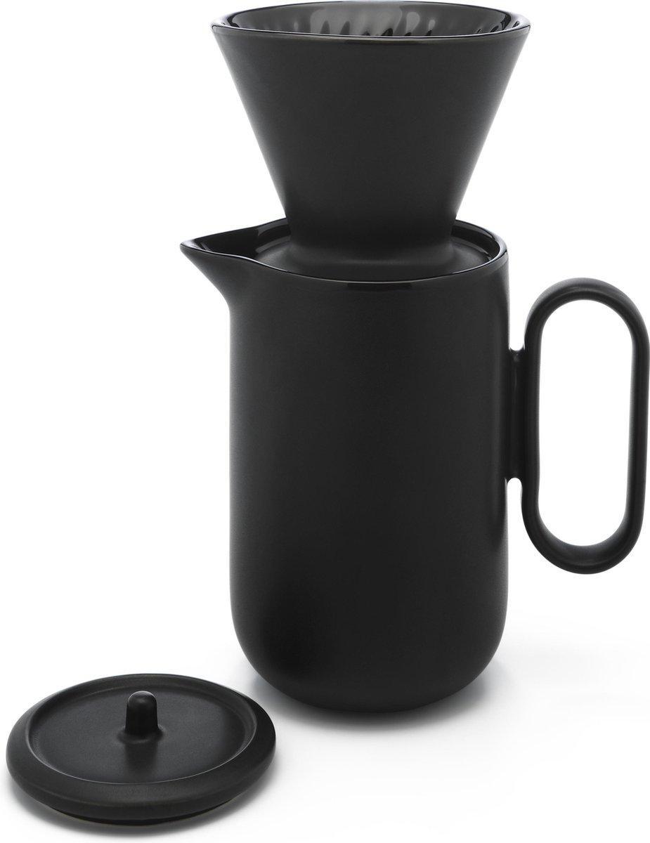 Leopold Vienna Kaffeset 900ml Palermo, Keramik, svart LV114000