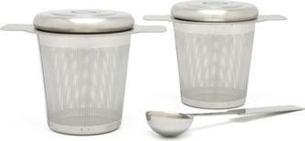 Bredemeijer 2x rostfritt stålfilter med tesked 191003