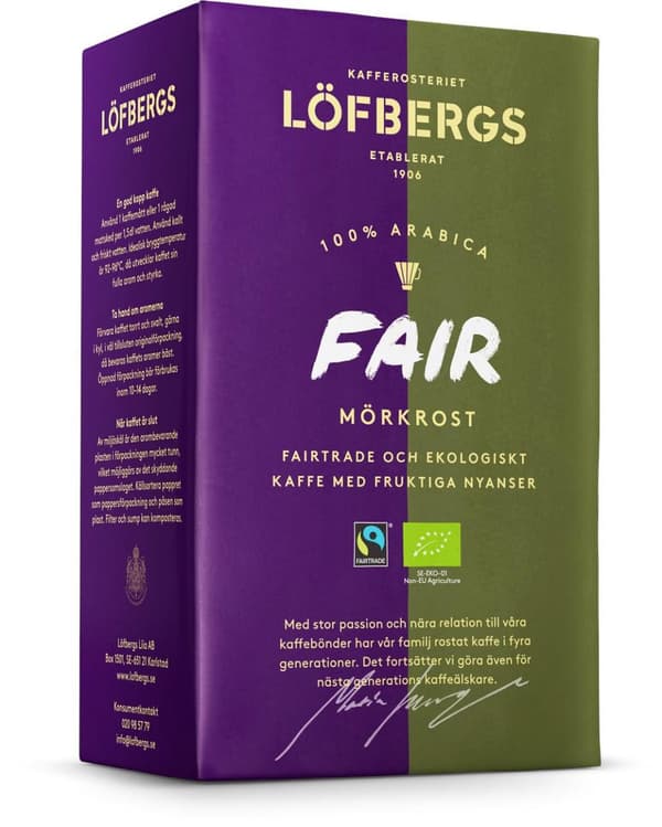 Kaffe LÖFBERGS Fair Dark Eko/FT 450g