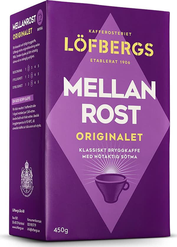 Kaffe LÖFBERGS mellanrost brygg 450g