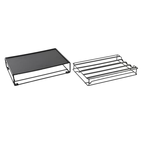Kapselhållare DKD Home Decor 21 x 31 x 7,5 cm Svart Metall