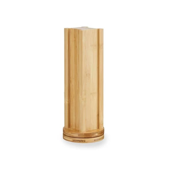 Ställ för 20 kaffekapslar Kinvara KT225036 Bambu 11 x 11 x 34 cm Roterbar (6 antal)
