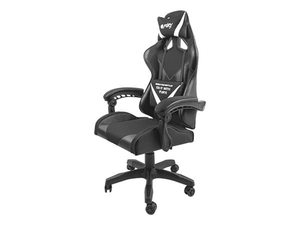 FURY GAMING CHAIR AVENGER L SORT OG HVID NFF-1711