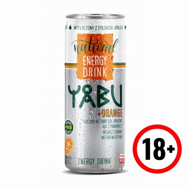 YABU Naturlig Energidrik Appelsin 250ml