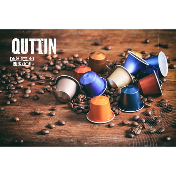 Kapselhållare Quttin Bambu 35 x 18 x 4 cm 40 Kaffekapslar (6 antal)