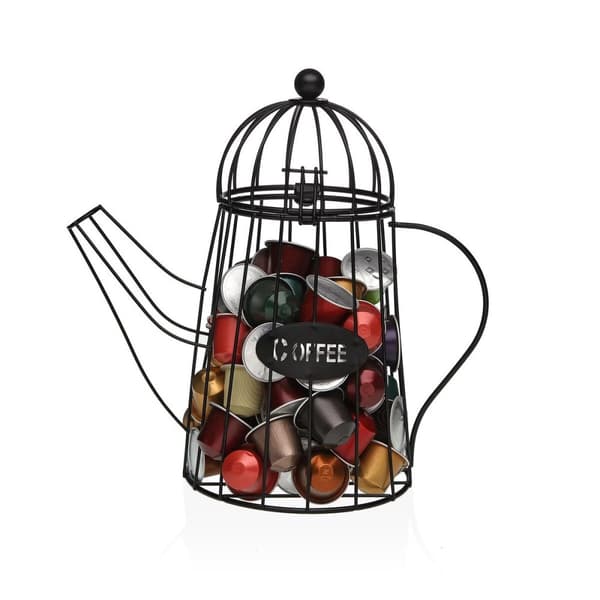 Holder til kaffekapsler Versa Metal 25,5 X 26 X 13 CM Tekande