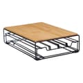 Miniatyrbillede 1 af 3: Holder til kaffekapsler Kinvara W6358S-B NESPRESSO L Brun Sort Metal Bambus 21 x 57 x 8,5 cm