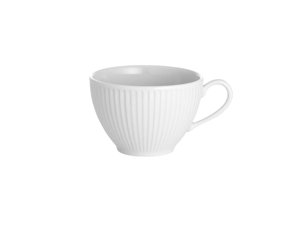 Pillivuyt Plissé Kaffekopp 18 cl Vit