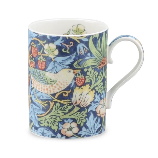 FBC Mugg Morris & Co Strawberry Thief Indigo Mineral