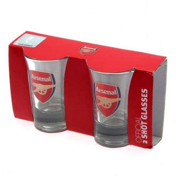 Arsenal FC Shot Glassæt (pakke med 2)