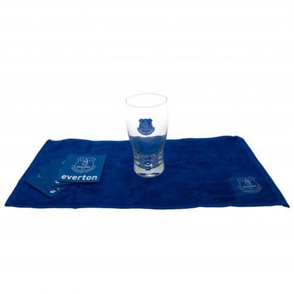 Everton FC Pint Glass Mini Bar Set