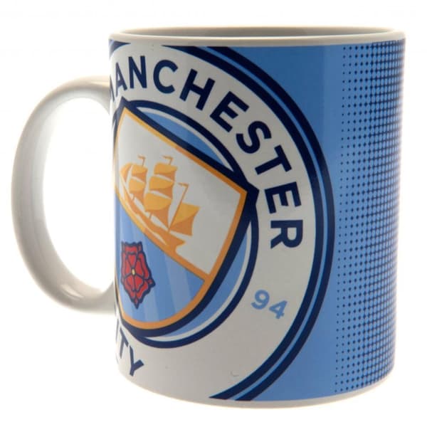 Manchester City FC Large Crest Mug Sky Blue One Size